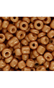Seed beads 6/0 (4mm) Honeycomb brown